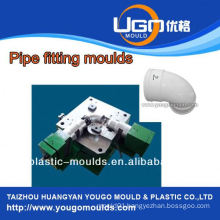 Professional mould factory for standard size pvc 90 degree elbow pipe fitting mould in taizhou China